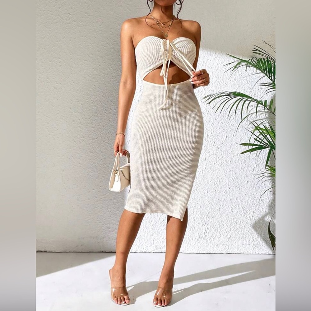 Cut Out Split Dress/ Cover-Up (X-Small)